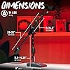 Gator Frameworks Short Weighted Base Microphone Stand with Telescopic Boom Arm and 2.5 Lbs Counter Weight; Ideal for Desktop, Recording, and Streaming (GFW-MIC-0822) #5
