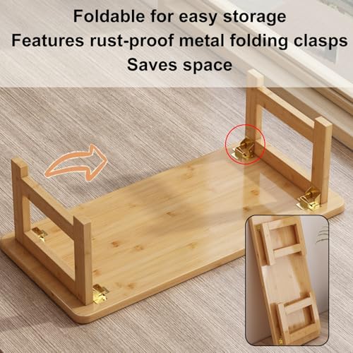 Table basse japonaise pliante en bois robuste 110 kg