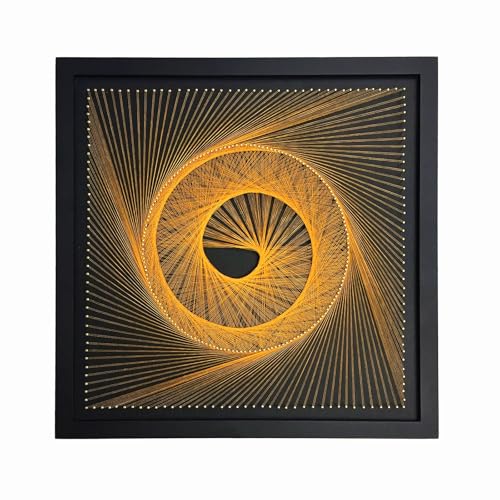 Geometric String Art, Craft Kit for Adults, DIY String Art Wall Decoration Crafts Kits for Adults and Supplies for String Winding Wall Decor(with Frame)