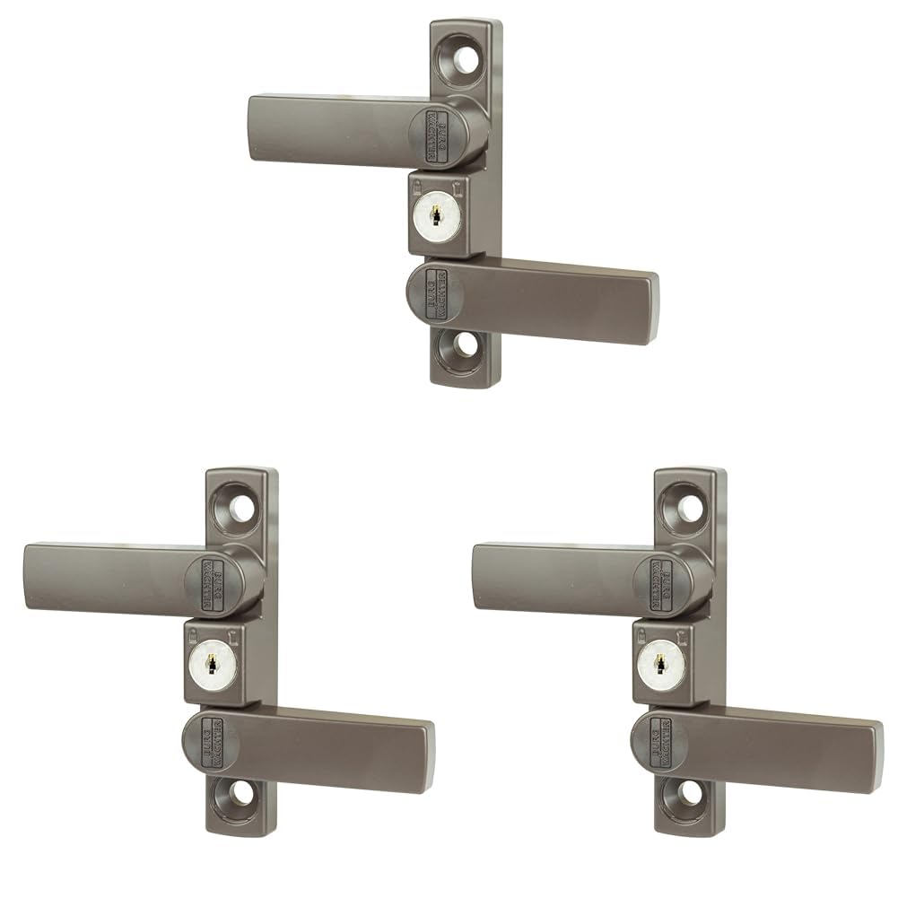 Burg Wächter Winsafe WS 22 BR SB Fenstersicherung, Braun, 205 x 150 x 46 (Packung mit 3)