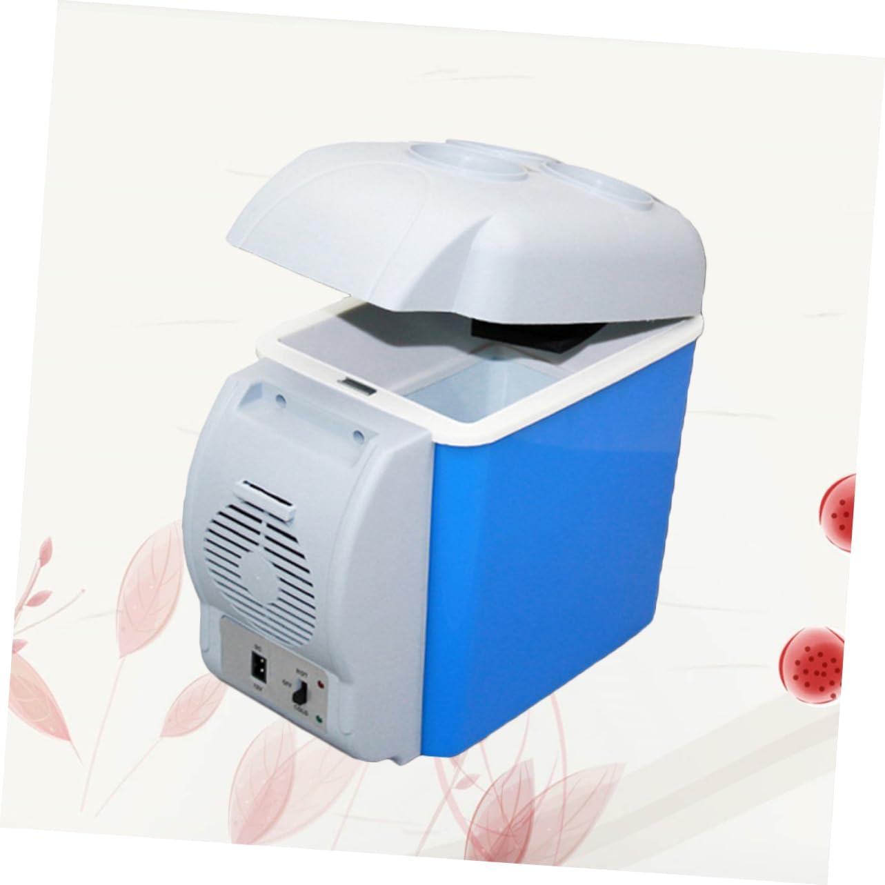 12v Car Fridge Cooler Warmer Mini Refrigerator for Car Portable Auto Refrigerator Cup Holder for Outdoor Use
