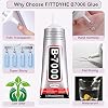 3.7oz B7000 Rhinestone Clear Glue for Jewelry Making, 110 ml Multipurpose Adhesive Jewlery Glue for Fabric, Tumblers, Rhinestones DIY Crafts, Nail Art, Makeup, Shoes, Cell Phones, Tablet, Wood