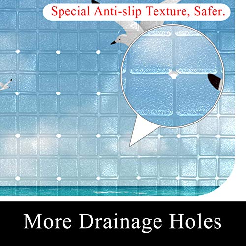 Tapis de douche antidérapant à ventouses sécurité maximale salle de bain