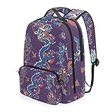3. Die Bookbag übergroße Haupttasche hat Doppel Abstandshalter, eine enthält 4 Taschen und 2 Pen Grooves, die andere enthält Computer Bag Insertion (weniger als 15 Zoll) und Reißverschlusstasche...... Ihre Jungen oder Mädchen können das Buch oder Wasserflasche in oder Notebook Computer und so weiter.