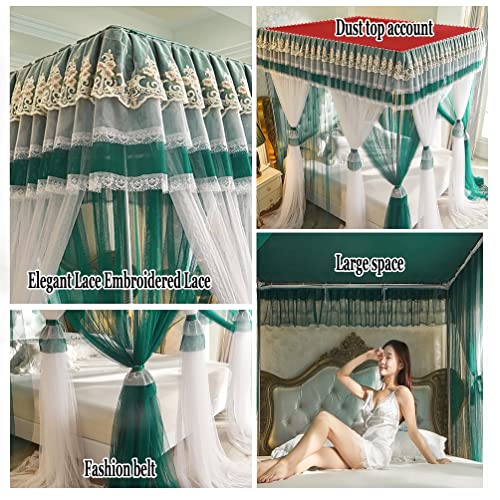 Mosquitera para cama doble azul cortinas dosel romantico de 150x200 cm 5