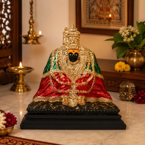 Image of KariGhar Tulja Bhawani Idol Perfect for Car Dashboard and House Warming Multicolor 4 Inch