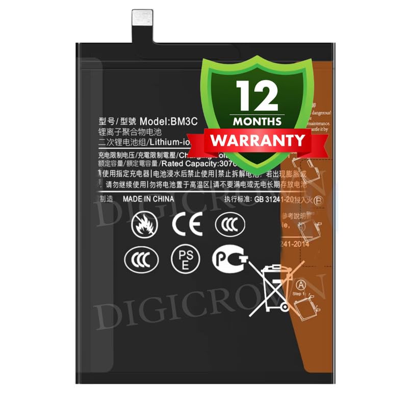 Image of Original BM3C Battery Compatible for Xiaomi Mi7 (NOT REDMI 7) - (3170mAh) - 1 Year Warranty DF7