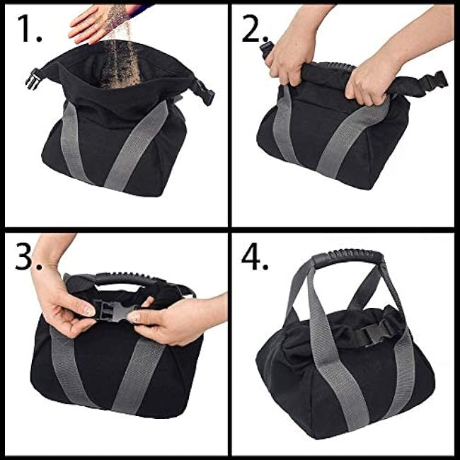 2 Pcs Adjustable Heavy Fitness Power Sandbag, Portable Adjustable Canvas Sand Kettlebell Soft Sand Bag, Weightlifting Dumbbell for Home Training, Fitness, Yoga Workout
