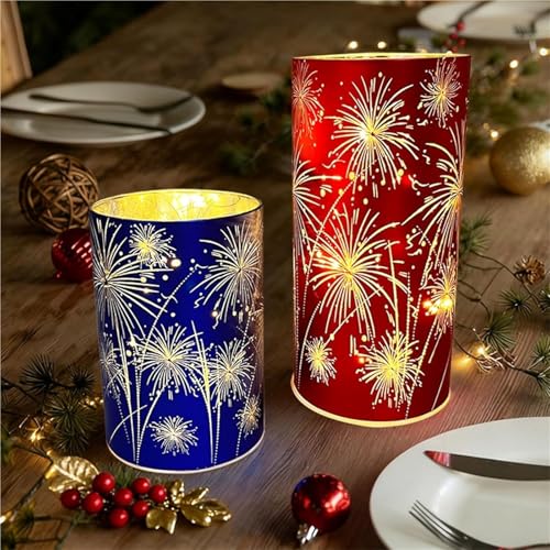 Lanternes Ouragan de Table LED : Idéal Déco de Fête et Soirée Chic - 4