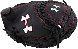 Under Armour Baseball UACMW-100Y Framer Series Softball Catching Mitt, Black, Youth