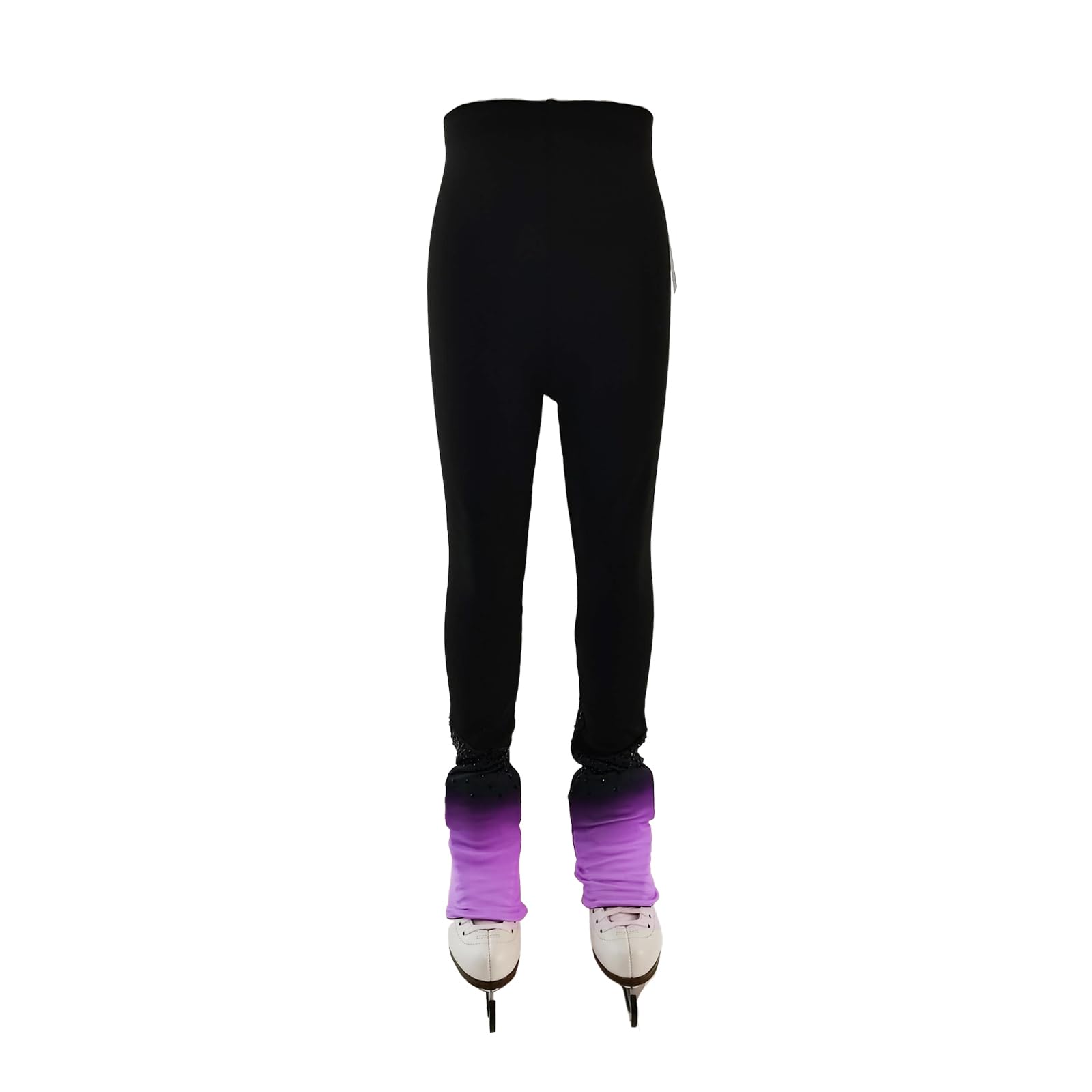 LIUHUO Eiskunstlaufhose für Mädchen, Farbverlauf, Plus Samt-Trainingshose