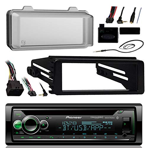 Pioneer Bluetooth Radio USB AUX CD Player Receiver W/Cover - Bundle with Install