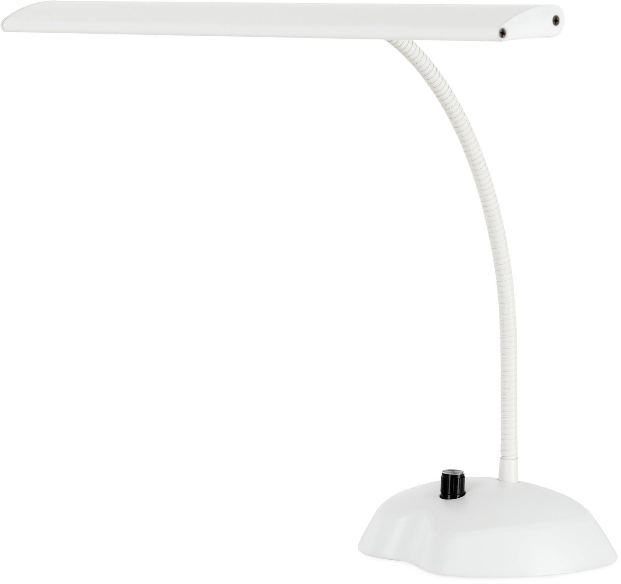 Classic Cantabile 12220 Lampada Da Pianoforte Dimmerabile Bianca - 36 LED luminose - Collo d'oca lungo 38 cm - Porta di ricarica USB integrato per smartphone o tablet - Bianca
