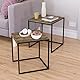 Vida Designs Brooklyn Beistelltische, Dunkles Holz, Nest of 2 Tables