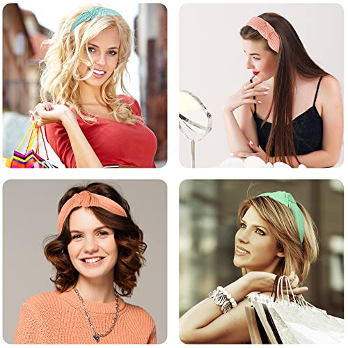 SIQUK 15 Pezzi Fasce per Capelli Nodo Cerchietti