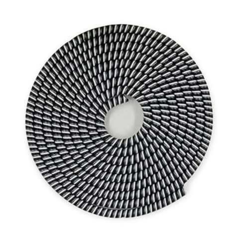 Image of Cable Protector Spiral Plastic Cord Wire Charger Winder for iPhone and Android Charging Cables (Black White)