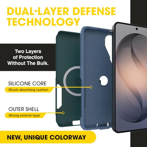 Image of OtterBox Samsung Galaxy S26 Plus - Commuter Magnetic Case - Ocean Tides | 3X Military Drop Protection - Dual-Layer Design - Magnetic Fast Charge - Raised Edges - Port Covers