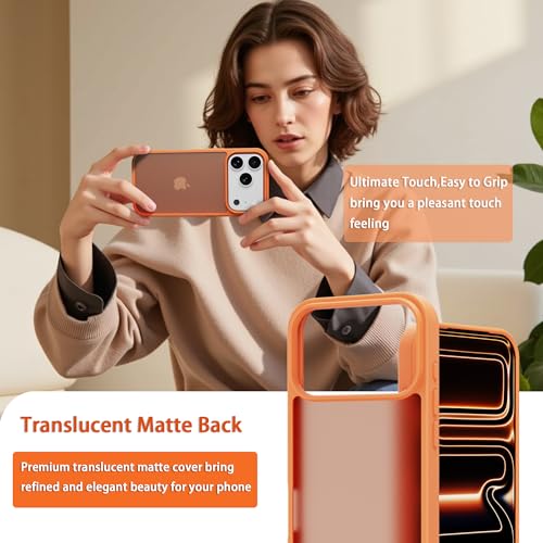 Image of iPhone 18 pro /17 pro Case,Translucent Matte(Orange)