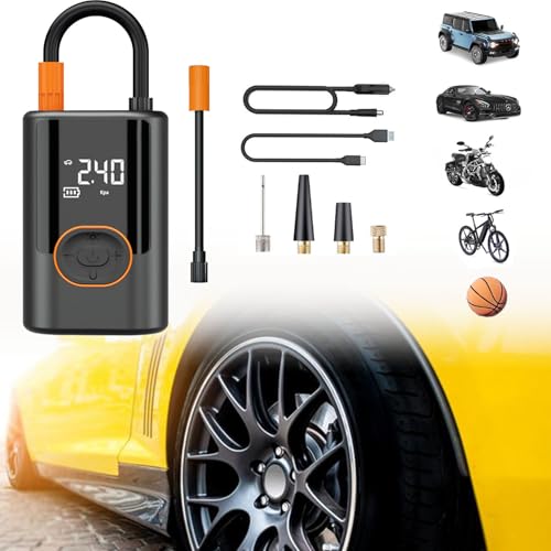 SYPPCH Compresor Aire Portatil para Isuzu Tous Les modèles D-MAX mu-X, Inflador Ruedas Coche Digital, Compresor Aire Coche con Pantalla LCD Digital