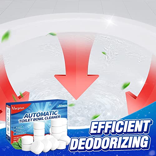 Vacplus-Toilet-Bowl-Cleaner-Tablets-20-PACK-Automatic-Cleaners-with-Bleach-Slow-Releasing-Toilet-Tank-Cleaners-for-Deodorizing-Descaling-Household-Toilet-Cleaners-against-Tough-Stains