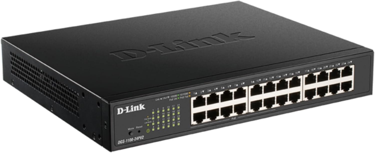 Side view of the D-Link DGS-1100-24PV2 Switch
