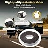 Truck Cap Seal Rubber 25FT for Truck Cap 200 lbs or Less, EPDM Rubber, Canopy Seal, Camper Shell Seal (2 W x .200 H x 25' L)