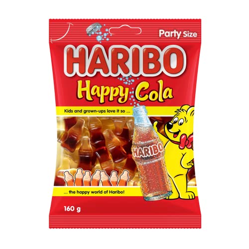 Haribo Halal Happy Cola Gummy Bears 200g (Cola Aromali)