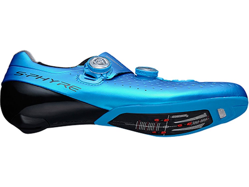 SHIMANO S-PHYRE RC900E ブルー シューズ Let me introduce the binding shoes we use: SHIMANO S-PHYRE RC9