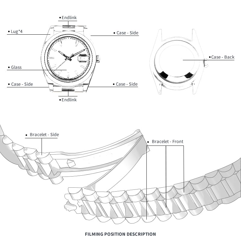 Amazon.co.jp: FWC腕時計カバー保護フィルム、ROLEX DAYDATE 228239