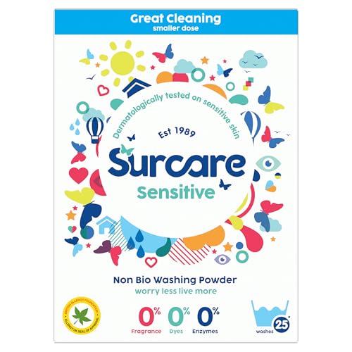 Surcare Sensitive Non Bio Washing Powder 1.25Kg