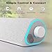 SOULION R50 Bluetooth Computer Speakers for Desktop PC Monitor White,Wired USB Powered 3.5mm Aux PC Speakers Sound Bar,4 Modes LED Lights with Switch Button,Surround Sound Soundbar for Computer