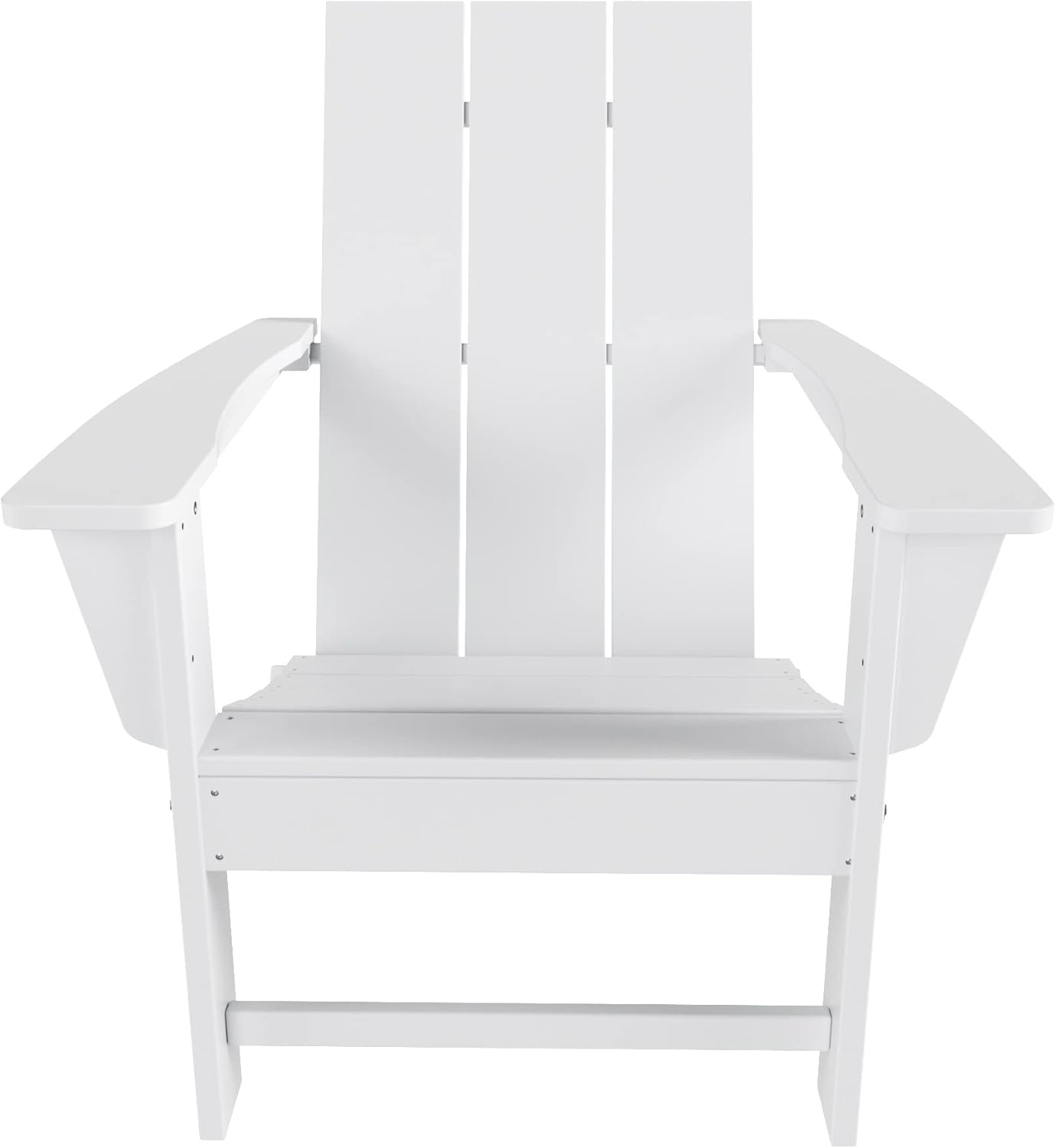 WestinTrends Ashore Modern Outdoor Folding Adirondack Chair (Set of 2), White