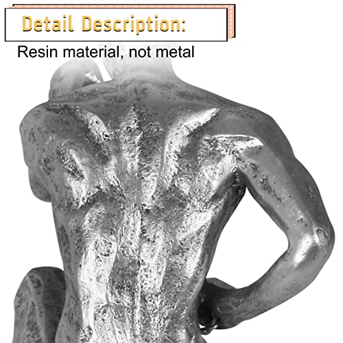 Olpchee Nordic Modern Simplicity Resin Creative Climbing Man Wall Sculpture Hand-Finished For Art Home Decor Silver Rust (Posture C) #TOP3