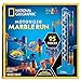 National Geographic Marble Run with Motorized Elevator - 95-Piece Marble Maze Kit with Motorized Spiral Lift, 20 Marbles, Storage Bag & More, Perpetual Motion Machine, Kids Physics Toys