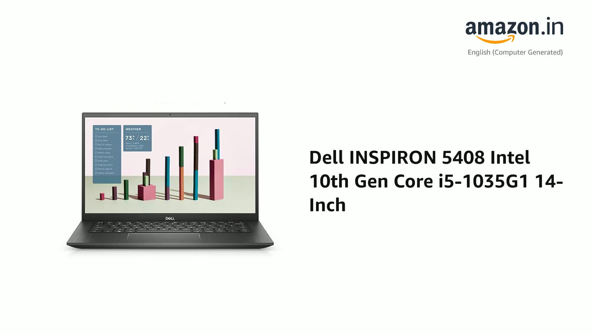 Renewed) Dell INSPIRON 5408 Intel 10th Gen Core i5-1035G1 14-Inch