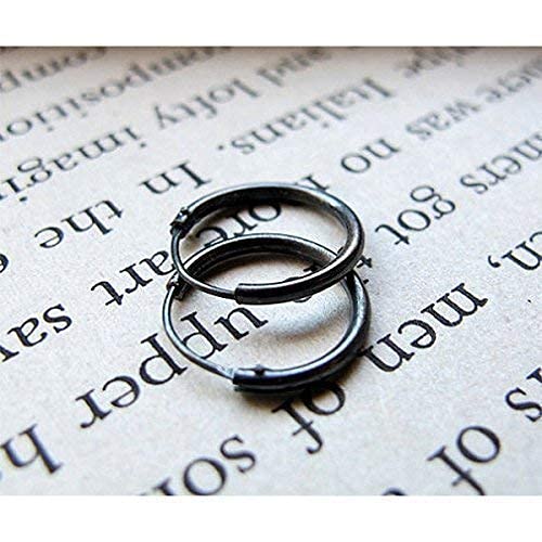 Miniatura 6 de Hoop Earrings for Men - Sterling Silver Hoops - Classic Huggie Earrings for Cartilage - Modern Mens Jewelry - Mens Earrings - Mens Hoops - Sterling