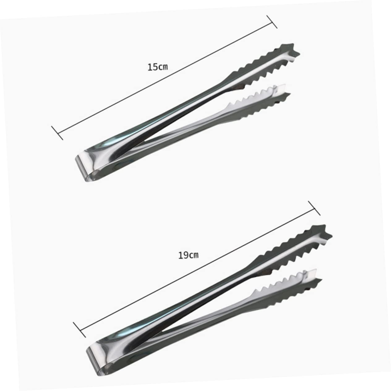 NAMOARLY Ice Cube Sugar Clip Stainless Steel Sugar Tongs 5pcs Mini Serving Tongs for Buffet Bbq Kitchen