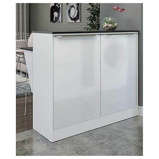 Bancada Balcão com Prateleira/divisor de ambientes Multimóveis 5484 Branca