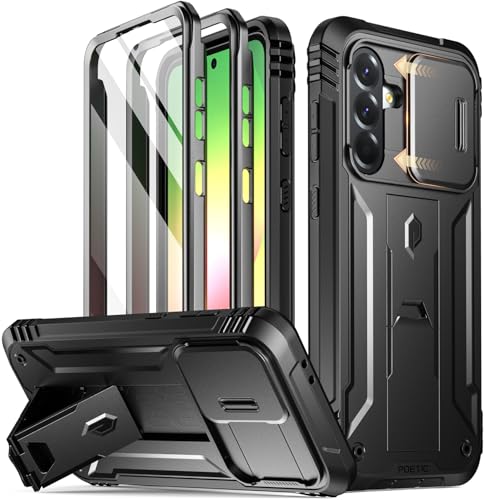 Poetic Revolution   Funda para Samsung Galaxy A56 5G, [Cubierta para cámara Deslizante], [Prueba de caídas de Grado Militar de 20 pies], Funda Resistente a Prueba de Golpes con Soporte y Protector de