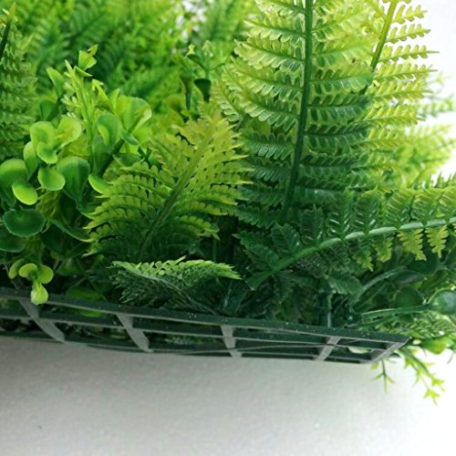 Serenable 40 * 60cm Artificial Sintético Verde Gramado Grama Sod Coração-Forma Planta Decoração - Ve