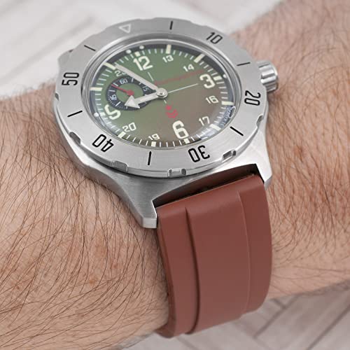 Image of StrapHabit Quick Release Rubber Watch Strap Band FKM 20mm 22mm 24mm