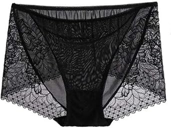 Womens Natural Silk Brief Panties Lace Trim Hipster