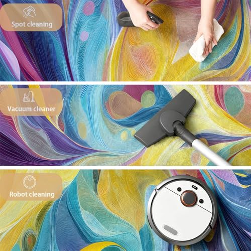 Tapis chambre intérieur lavable 120 x 180 cm géométrique - 7
