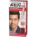 Just For Men Easy Comb-In Hair Color for Men, Easy No Mix Application with Comb Applicator - Darkest Brown-Black, A-50, Pack of 1