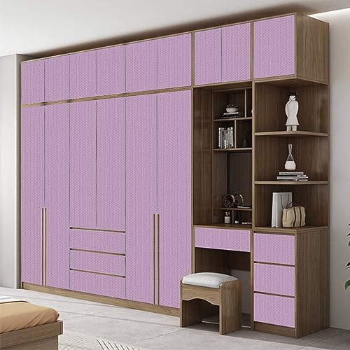 Image of ELTON Textured Solid Color Plain Wallpaper Self Adhesive Waterproof Embossed Wallpaper for Wall Livingroom Bedroom Furniture Table top, Kitcken Almirah & Doors (Lilac, 45 x 600 Cms)