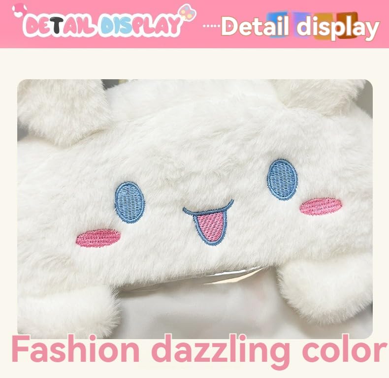 HOKMAH Cute Ita Bag Pin Bag Y2k Bag Kawaii Backpack Fluffy Crossbody Bag Aesthetic Anime Handbag Fuzzy Shoulder Bag Purse (blue)