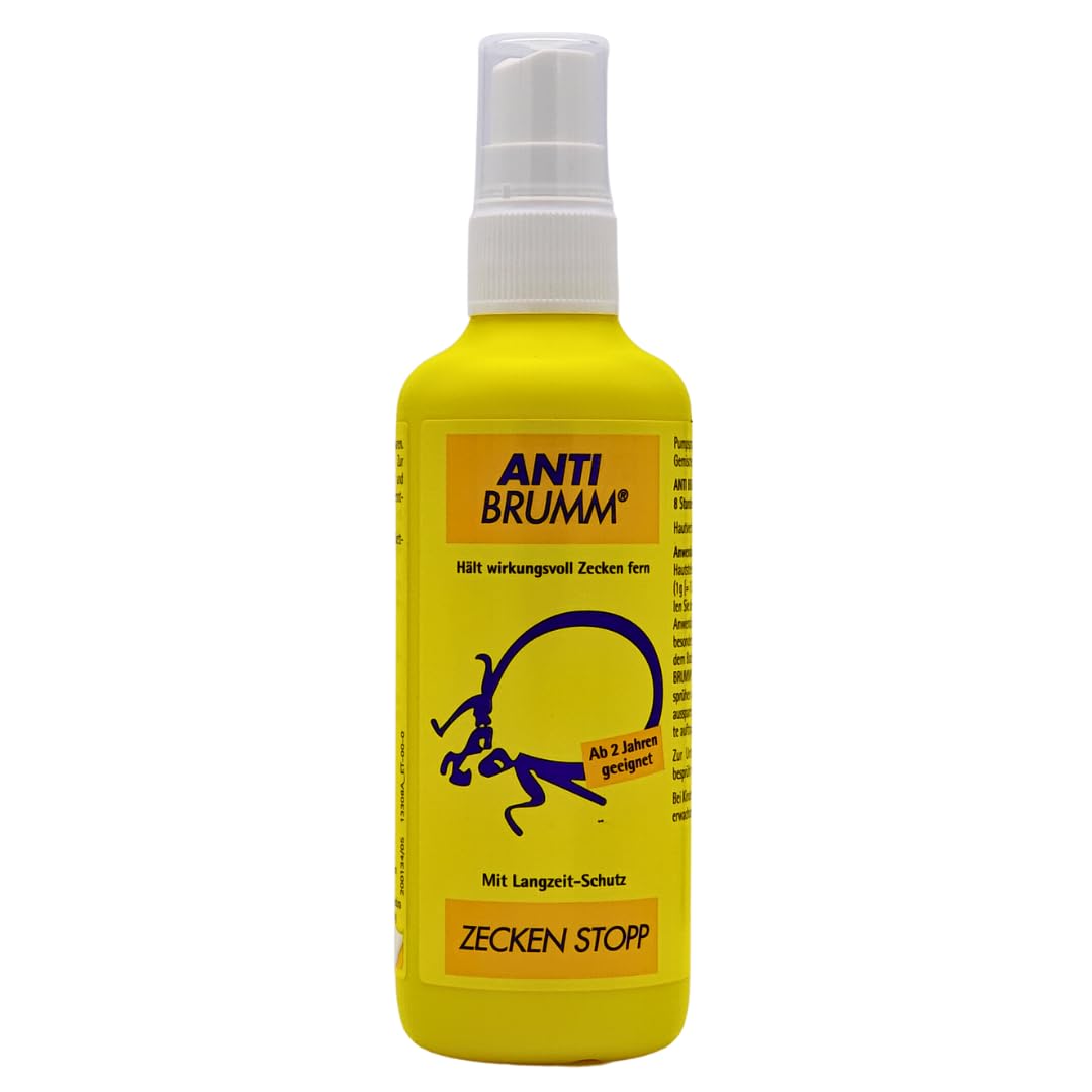 Anti Brumm Zecken Stopp Pumpspray 1x 150 ml I Schutz vor Zecken I Zeckenspray I Icaridin I Für Erwachsene und Kinder ab 2 Jahren I Insekten-Repellent I Spar-Set plus Pharma Perle give-away