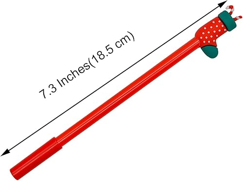 Miniatura 2 de 12 bolígrafos de Navidad con diseño de ciervo de la suerte, alce, Papá Noel, árbol de Navidad, Navidad, relleno de calcetines, bolígrafos para