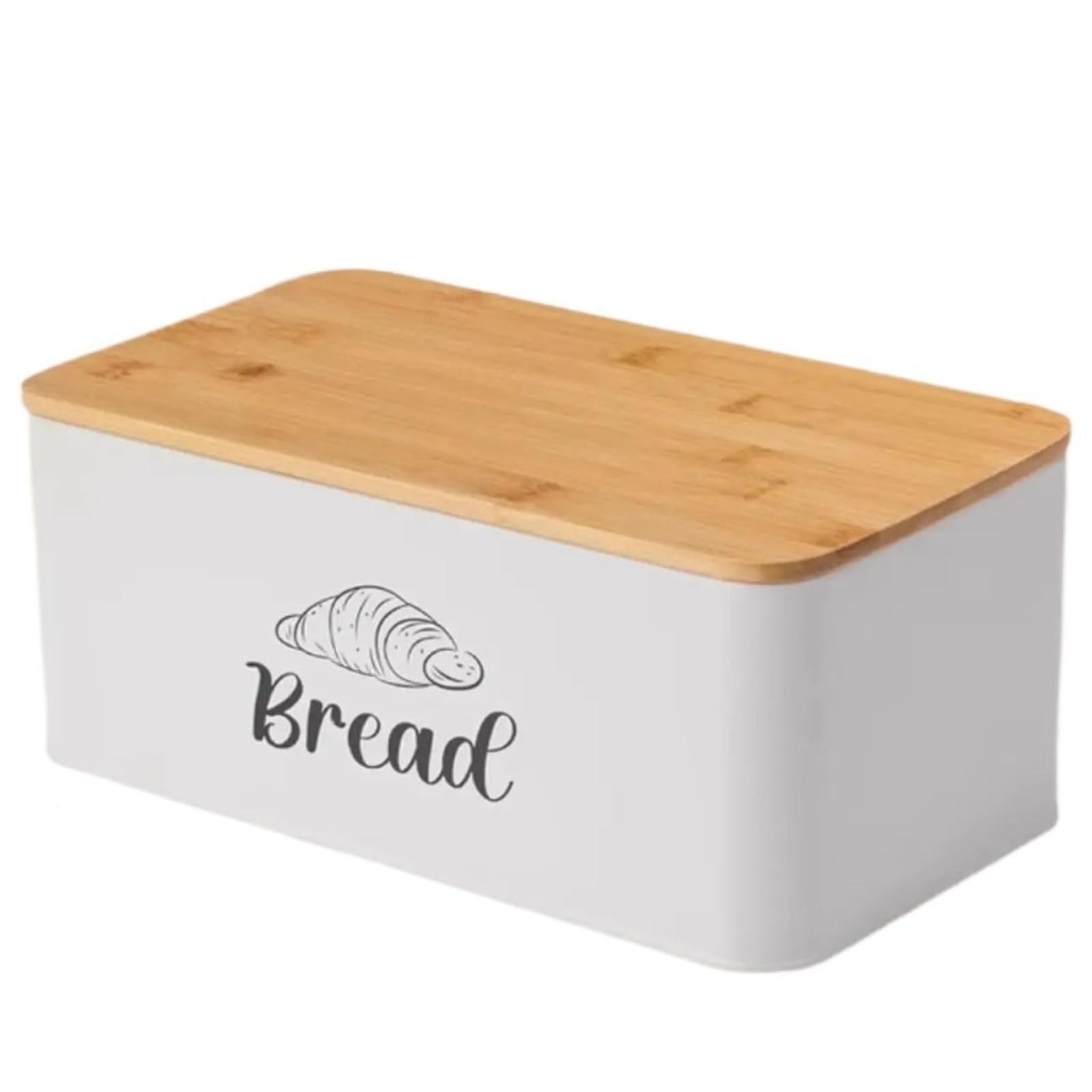 GIYXHU Bread Box Single Layer Storage Container For Farmhouse Home Pastries for Bread