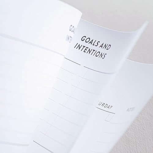 Miniatura 6 de Erin Condren Planificador enfocado en espiral sin fecha de 7 x 9 pulgadas, cuero vegano (sin fecha), color negro, diseño semanal, 160 páginas